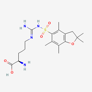 Chemical structure of H-D-Arg(Pbf)-OH