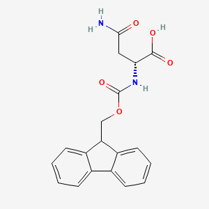 Chemical structure of Fmoc-D-Asn-OH