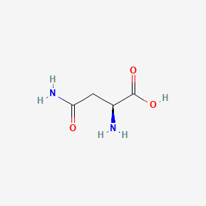 Chemical structure of H-Asn-OH