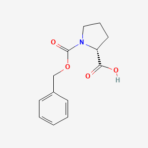 Chemical structure of Z-D-Pro-OH