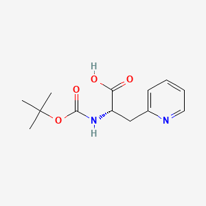 Chemical structure of Boc-Ala(2-pyridyl)-OH