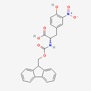 Chemical structure of Fmoc-Tyr(3-NO2)-OH