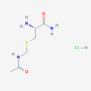 Chemical structure of H-Cys(Acm)-NH2