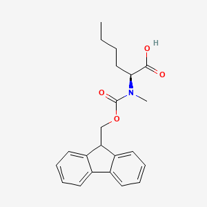 Chemical structure of Fmoc-N-Me-Nle-OH
