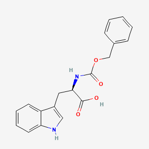 Chemical structure of Z-D-Trp-OH