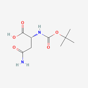 Chemical structure of Boc-D-Asn-OH