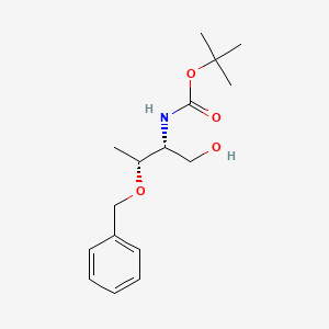 Chemical structure of Boc-Threoninol(Bzl)