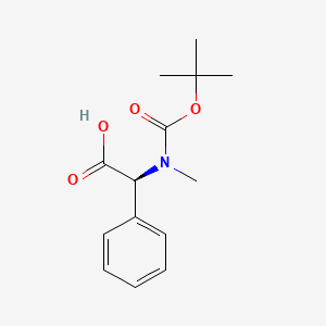 Chemical structure of Boc-N-Me-Phg-OH