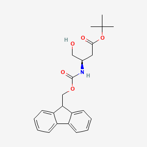 Chemical structure of Fmoc-D-Asparaginol(OtBu)