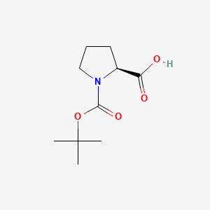 Chemical structure of Boc-Pro-OH