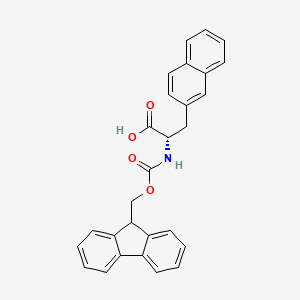 Chemical structure of Fmoc-2-Nal-OH