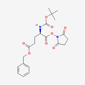 Chemical structure of Boc-D-Glu(OBzl)-OSu