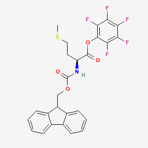 Chemical structure of Fmoc-D-Met-OPfp