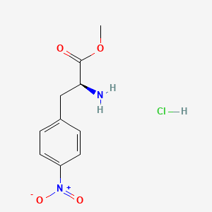 Chemical structure of H-Phe(4-NO2)-OMe?HCl