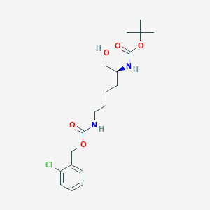 Chemical structure of Boc-Lysinol(2-Cl-Z)