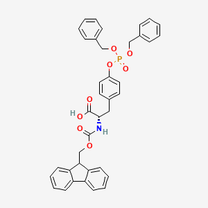 Chemical structure of Fmoc-Tyr(PO3Bzl2)-OH