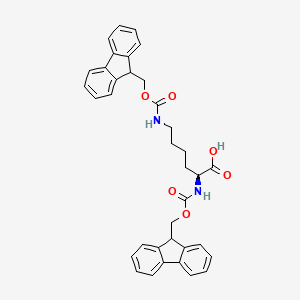 Chemical structure of Fmoc-Lys(Fmoc)-OH