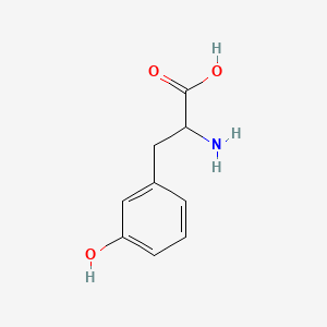 Chemical structure of DL-m-Tyrosine