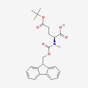 Chemical structure of Fmoc-N-Me-Glu(OtBu)-OH