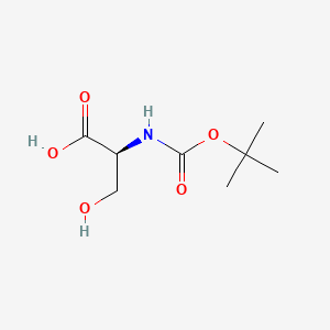 Chemical structure of Boc-Ser-OH