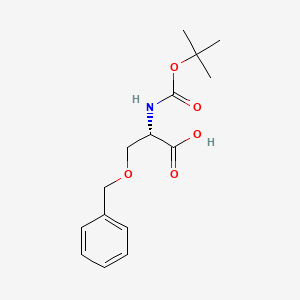Chemical structure of Boc-Ser(Bzl)-OH
