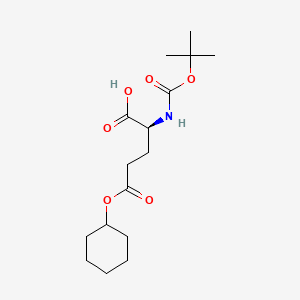 Chemical structure of Boc-Glu(OcHex)-OH