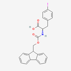 Chemical structure of Fmoc-Phe(4-I)-OH
