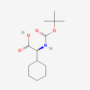Chemical structure of Boc-Chg-OH