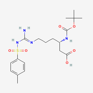 Chemical structure of Boc-?-HoArg(Tos)-OH