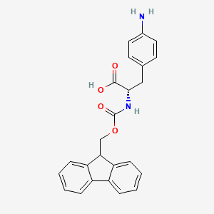 Chemical structure of Fmoc-Phe(4-NH2)-OH