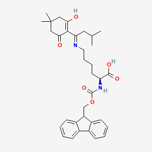Chemical structure of Fmoc-Lys(ivDde)-OH