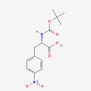 Chemical structure of Boc-Phe(4-NO2)-OH