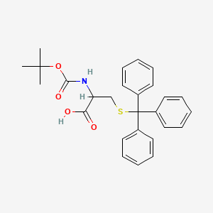 Chemical structure of Boc-Cys(Trt)-OH