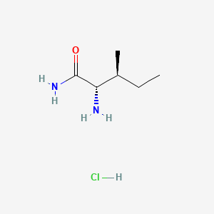 Chemical structure of H-Ile-NH2·HCl