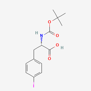 Chemical structure of Boc-Phe(4-I)-OH