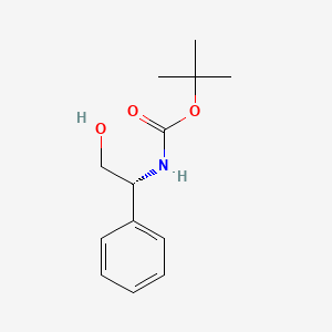 Chemical structure of Boc-D-Phenylglycinol