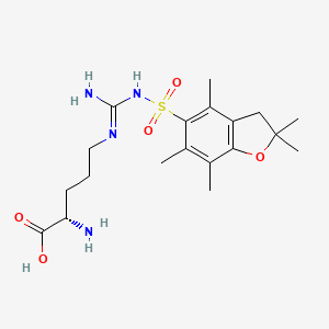 Chemical structure of H-Arg(Pbf)-OH