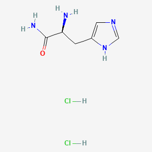 Chemical structure of H-His-NH2·2HCl