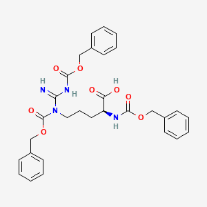 Chemical structure of Z-Arg(Z)2-OH