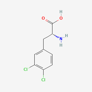 Chemical structure of H-D-Phe(3,4-DiCl)-OH