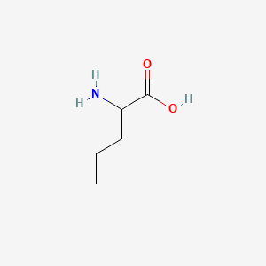 Chemical structure of H-DL-Nva-OH