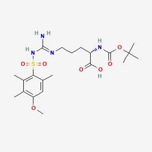 Chemical structure of Boc-Arg(Mts)-OH