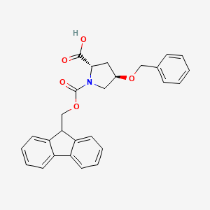Chemical structure of Fmoc-Hyp(Bzl)-OH