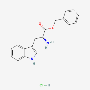 Chemical structure of H-Trp-OBzl·HCl