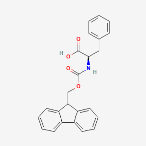 Chemical structure of Fmoc-D-Phe-OH