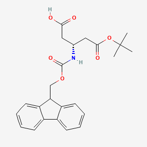 Chemical structure of Fmoc- ?-HoAsp(OtBu)-OH