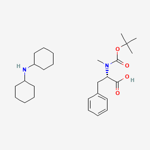 Chemical structure of Boc-N-Me-Phe·DCHA