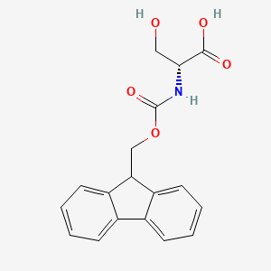Chemical structure of Fmoc-D-Ser-OH