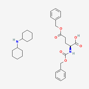 Chemical structure of Z-Glu(OBzl)-OH·DCHA
