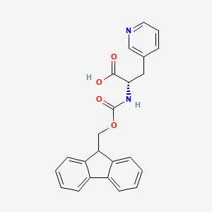 Chemical structure of Fmoc-3-Pal-OH